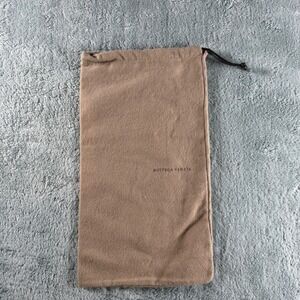 Bottega Veneta Tan Brown Flannel Drawstring Dust Bag 13x7.5 for Shoes